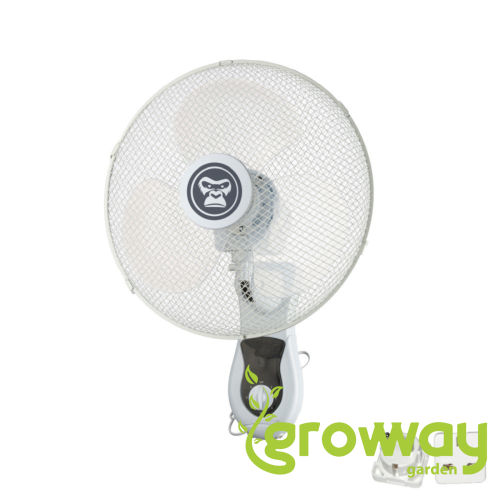 Gorilla Oscillating Wall Fan, třírychlostní nástěnný ventilátor 40 cm