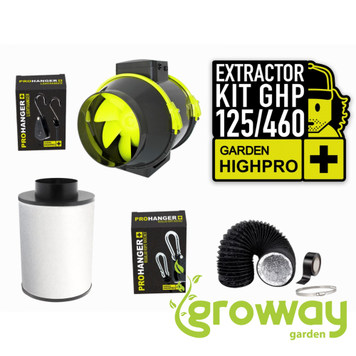 Garden High Pro Extractor Kit 125 mm, 460 m3/h