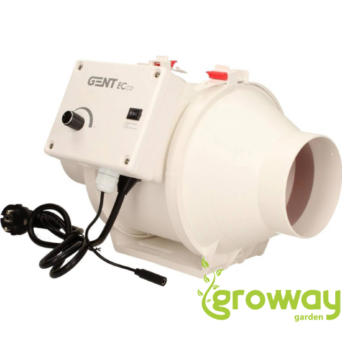 Gent Ecco potrubní ventilátor EC 150 mm (550 m³/h) s regulátorem