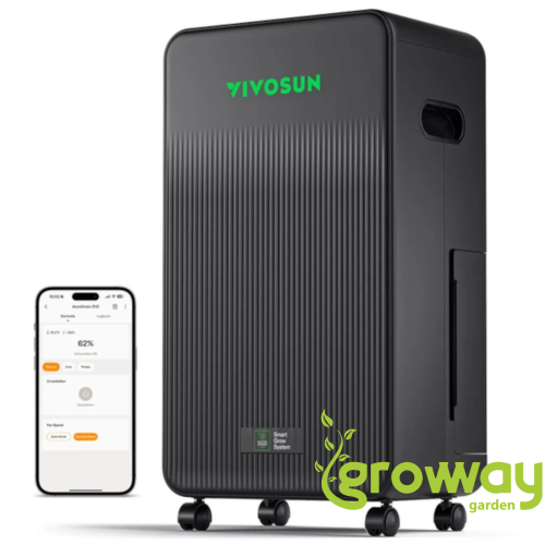 VIVOSUN AeroDrain D12, inteligentní odvlhčovač vzduchu 12 l/den s 2l nádrží