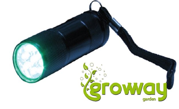 Ruční svítilna UV/LED Zelené světlo