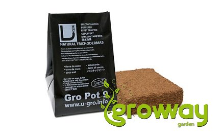 Pěstební substrát U-Gro - Pot 9L - lisovaný kokos